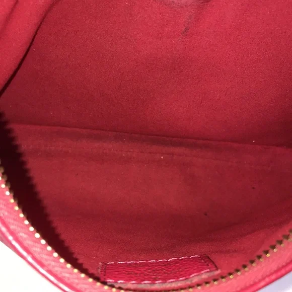 π RARE π LOUIS VUITTON LEATHER PINK CROSSBODY TWICE - Picture 11 of 16